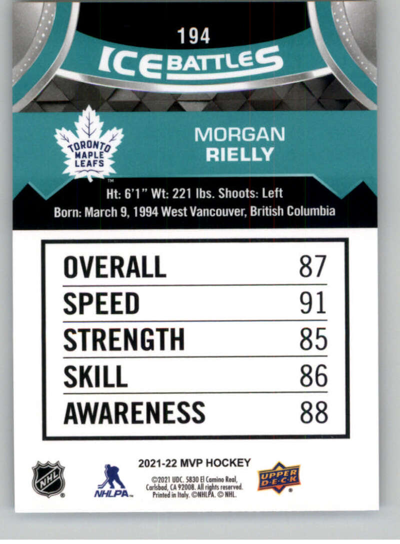 2021-22 Upper Deck MVP ICE BATTLES NHL Hockey Trading Cards Pick From List - Bild 388 von 500