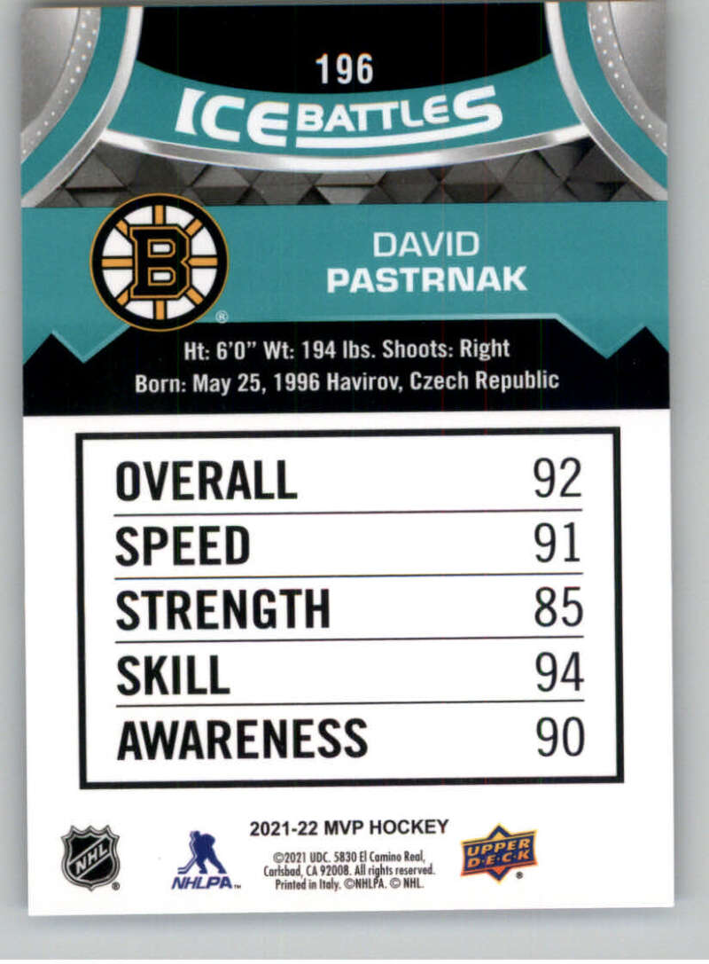 2021-22 Upper Deck MVP ICE BATTLES NHL Hockey Trading Cards Pick From List - Bild 392 von 500