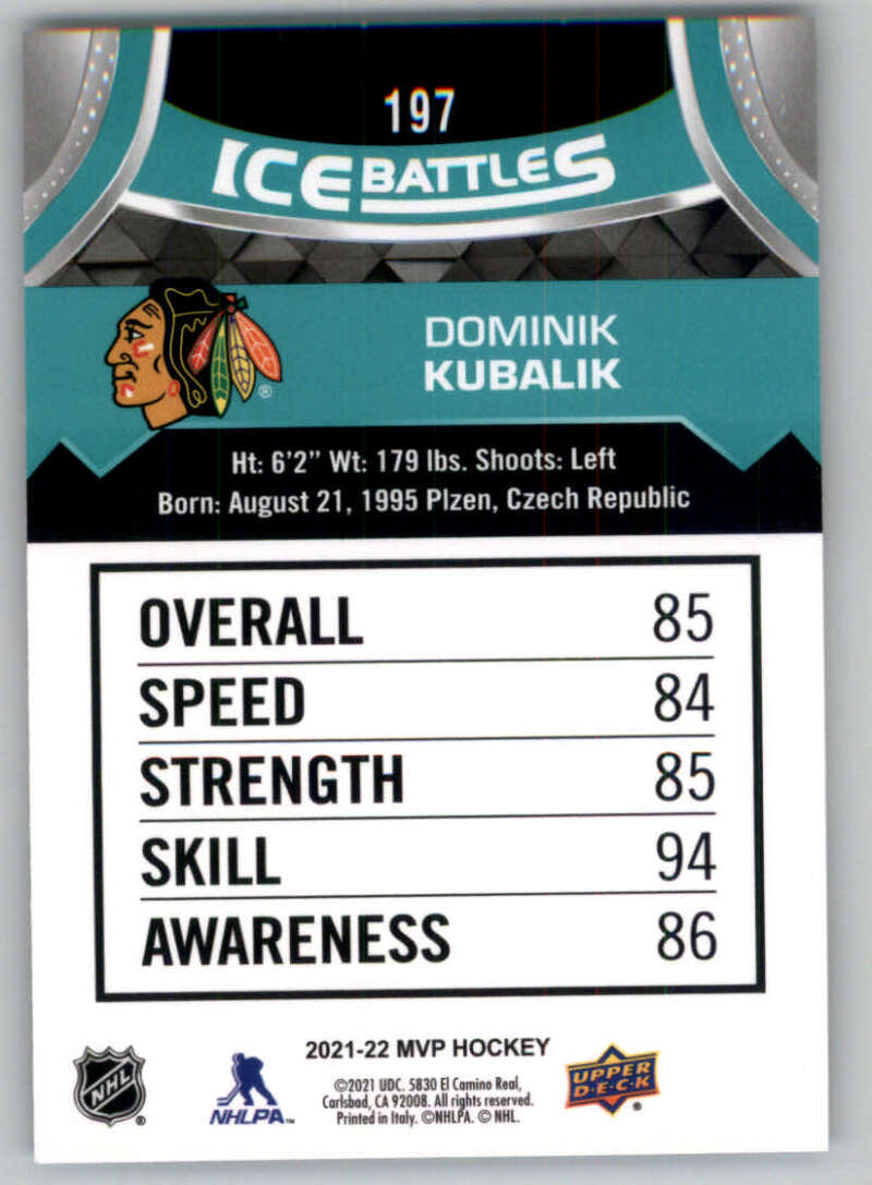 2021-22 Upper Deck MVP ICE BATTLES NHL Hockey Trading Cards Pick From List - Bild 394 von 500