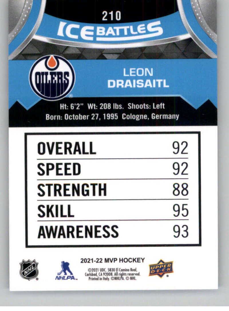 2021-22 Upper Deck MVP ICE BATTLES NHL Hockey Trading Cards Pick From List - Bild 420 von 500