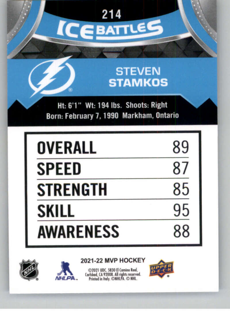 2021-22 Upper Deck MVP ICE BATTLES NHL Hockey Trading Cards Pick From List - Bild 428 von 500