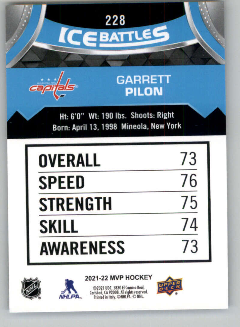 2021-22 Upper Deck MVP ICE BATTLES NHL Hockey Trading Cards Pick From List - Bild 456 von 500