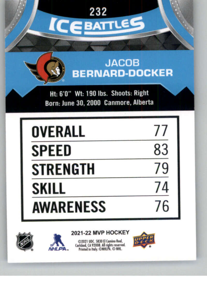 2021-22 Upper Deck MVP ICE BATTLES NHL Hockey Trading Cards Pick From List - Bild 464 von 500