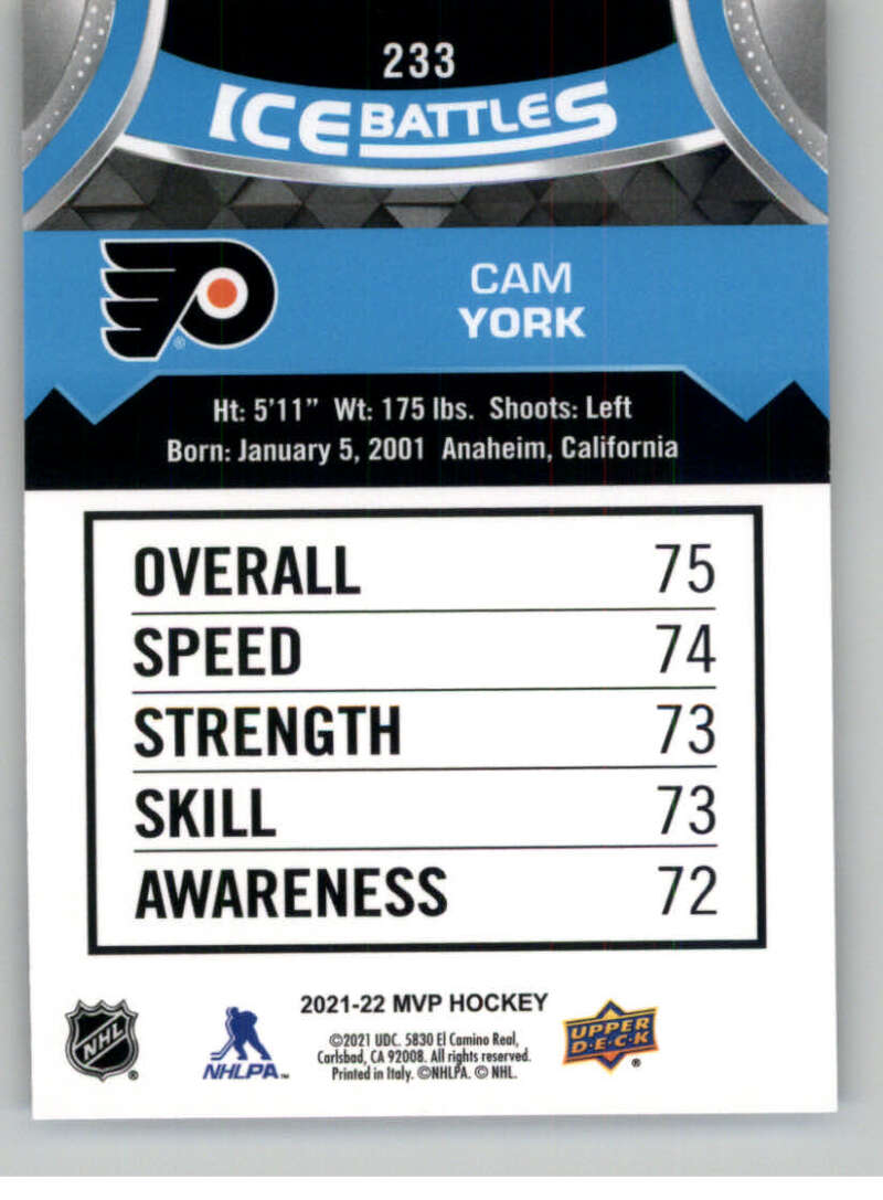 2021-22 Upper Deck MVP ICE BATTLES NHL Hockey Trading Cards Pick From List - Bild 466 von 500