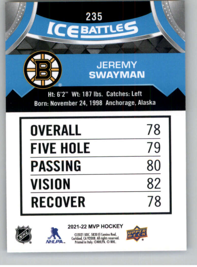 2021-22 Upper Deck MVP ICE BATTLES NHL Hockey Trading Cards Pick From List - Bild 470 von 500