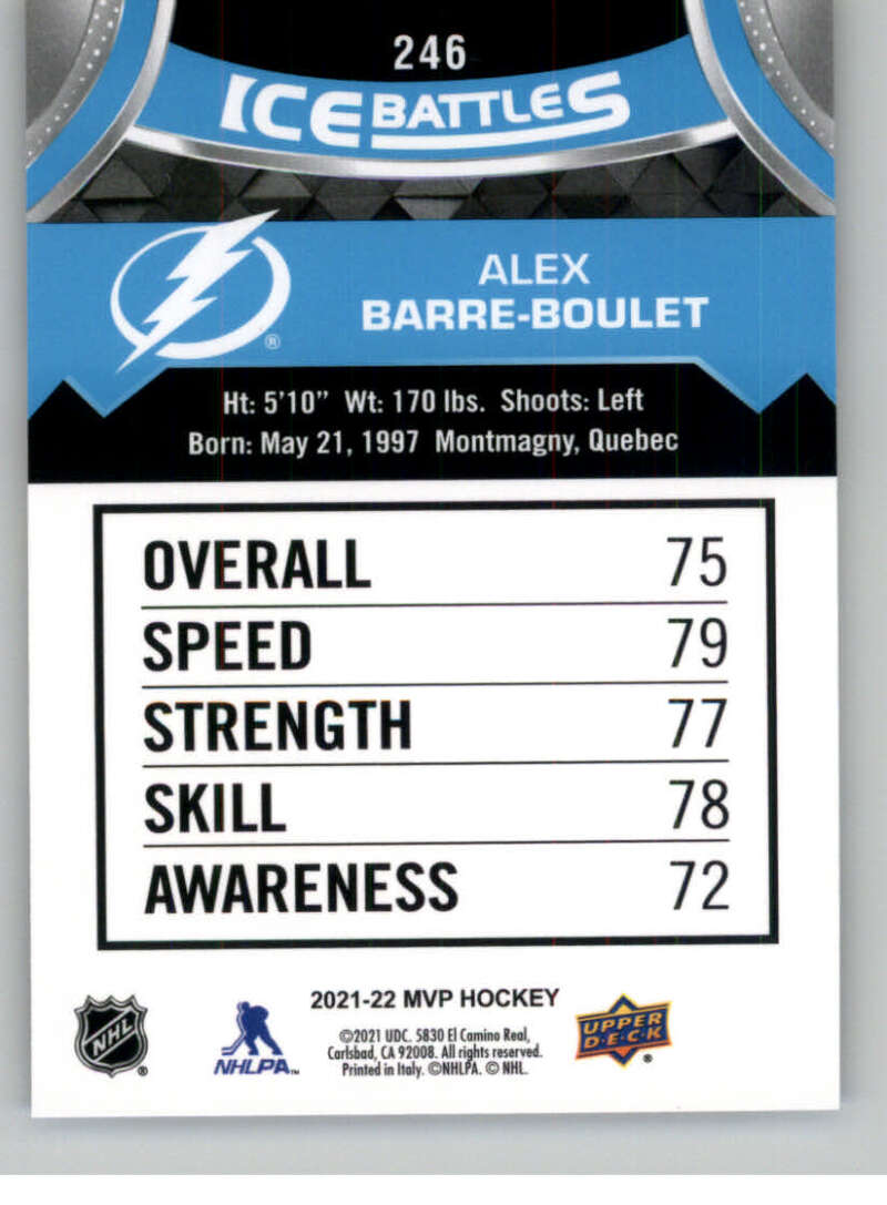 2021-22 Upper Deck MVP ICE BATTLES NHL Hockey Trading Cards Pick From List - Bild 492 von 500