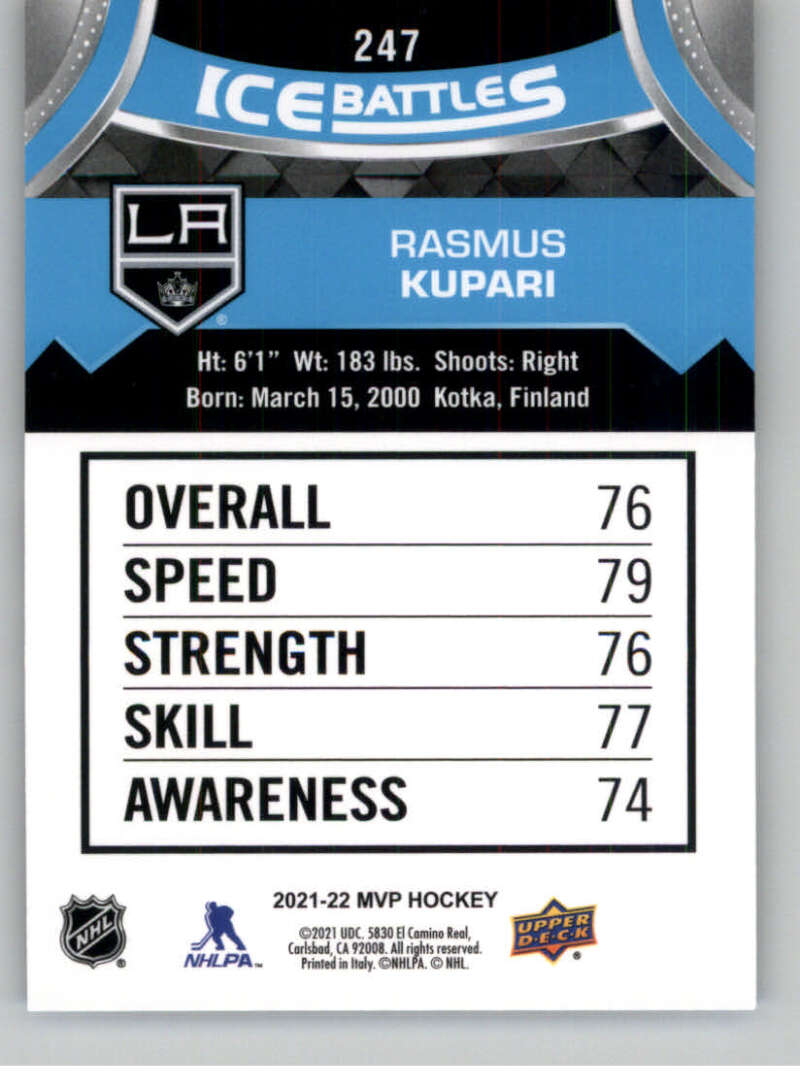 2021-22 Upper Deck MVP ICE BATTLES NHL Hockey Trading Cards Pick From List - Bild 494 von 500