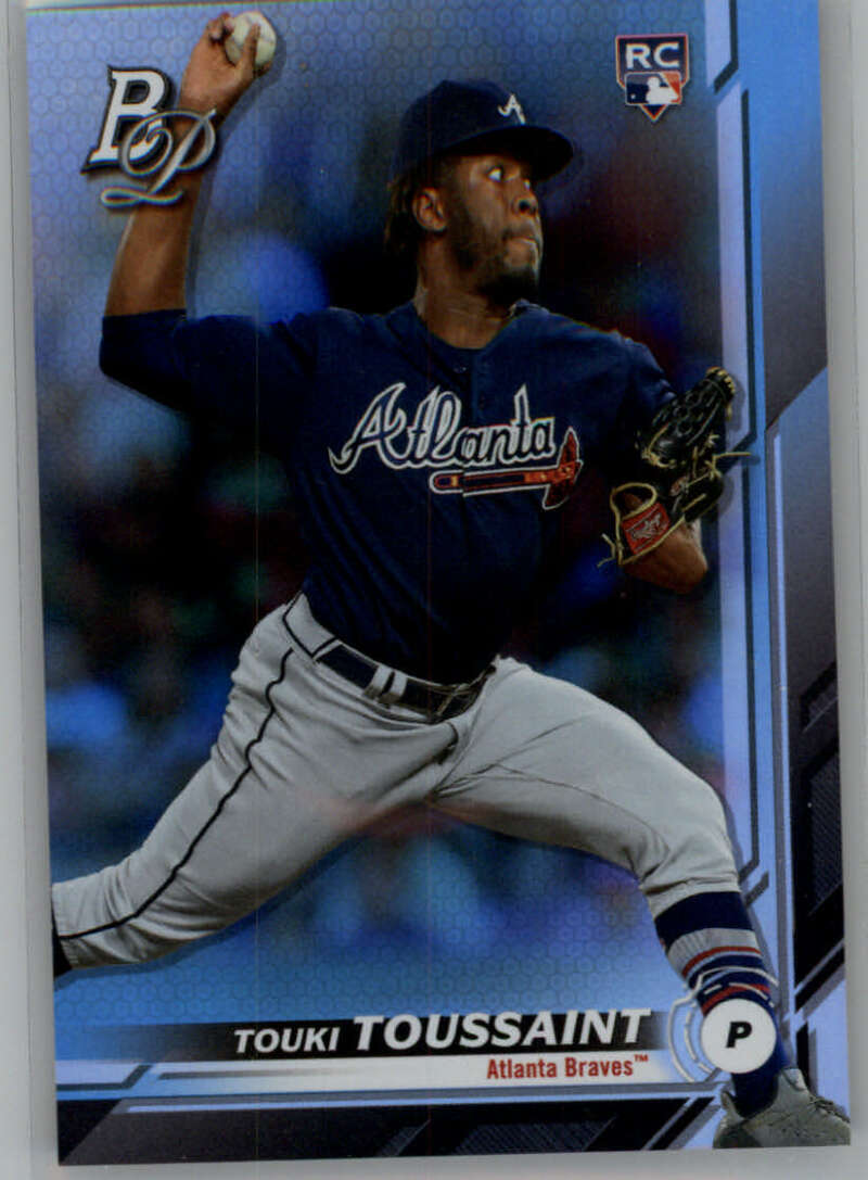 2019 Bowman Platinum Touki Toussaint #19 Sky Blue Foil (RC) for