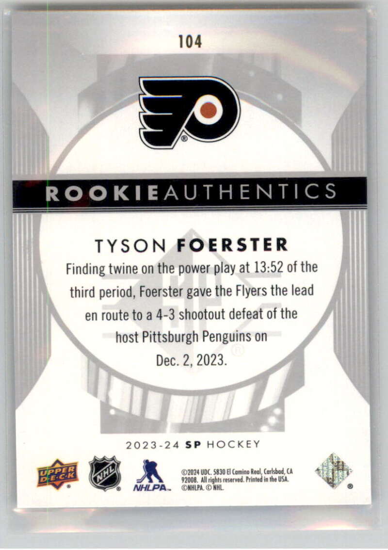 2023-24 Upper Deck SP Hockey Foilboard Rookies/Authentic Profiles Pick From List - Picture 4 of 14
