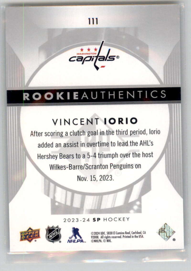 2023-24 Upper Deck SP Hockey Foilboard Rookies/Authentic Profiles Pick From List - Picture 6 of 14