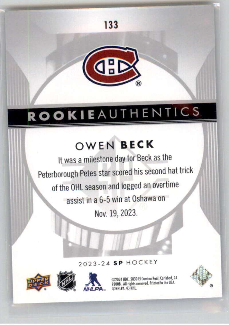 2023-24 Upper Deck SP Hockey Foilboard Rookies/Authentic Profiles Pick From List - Picture 10 of 14