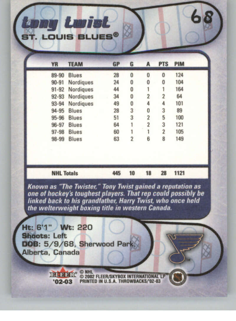2002-03 Fleer Throwbacks NHL Hockey Cards Pick From List/Complete Your Set - Picture 136 of 184