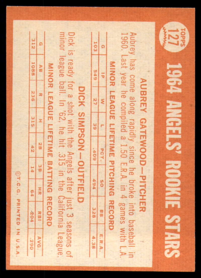 1964 Topps Baseball #3 - #130 - Complete your set - Pick your card - Picture 457 of 465