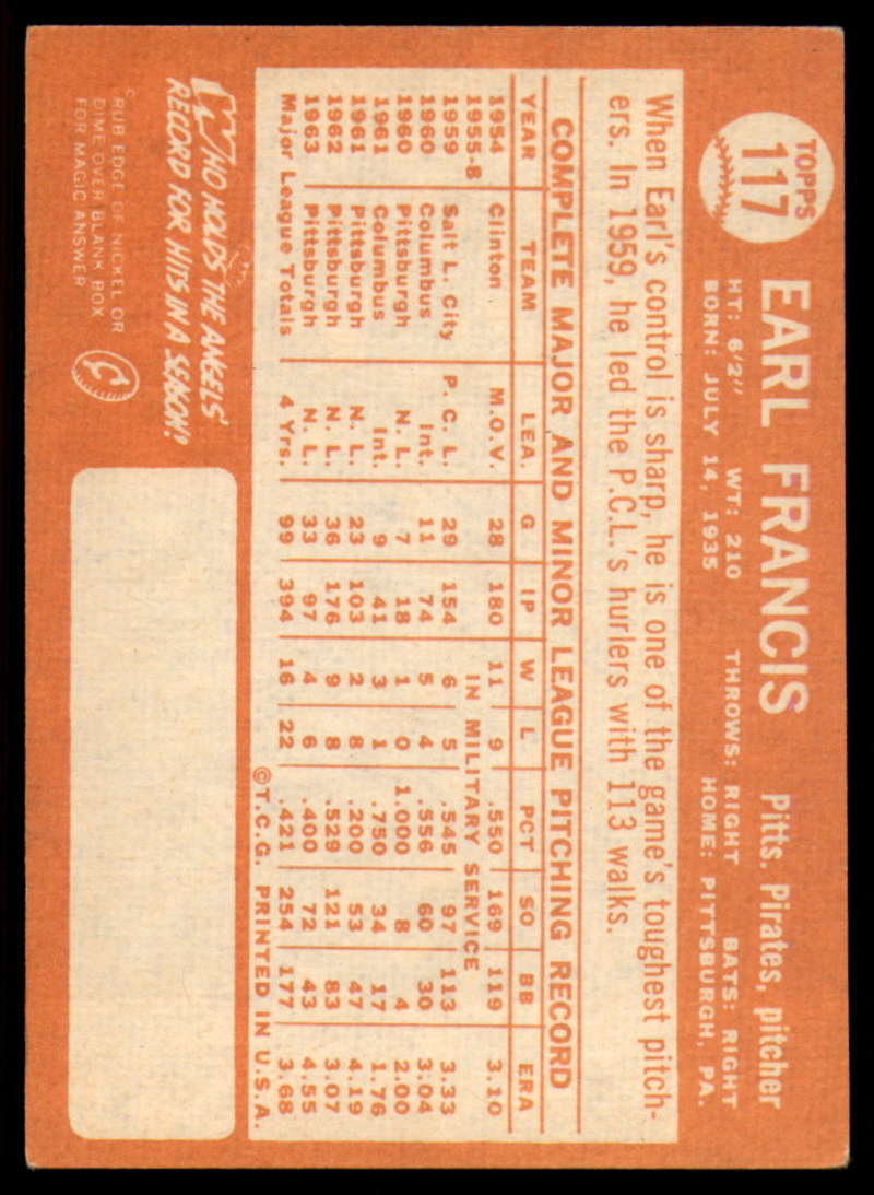 1964 Topps Baseball #3 - #130 - Complete your set - Pick your card - Picture 407 of 465