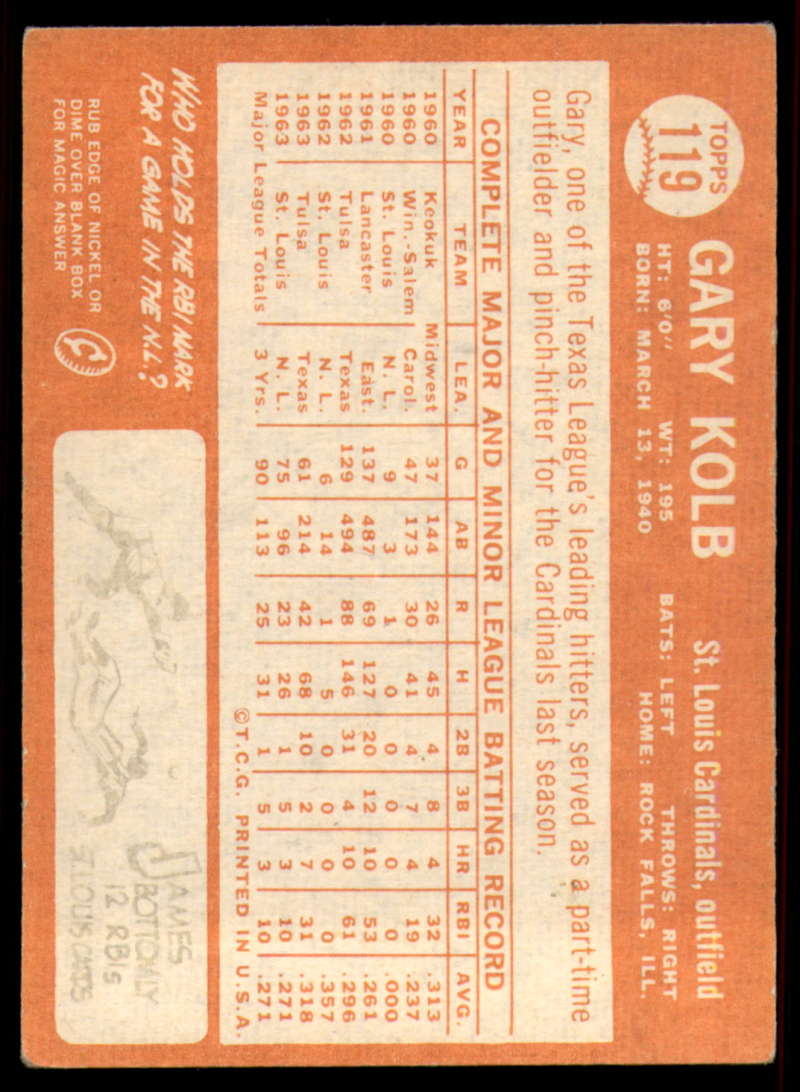 1964 Topps Baseball #3 - #130 - Complete your set - Pick your card - Picture 417 of 465