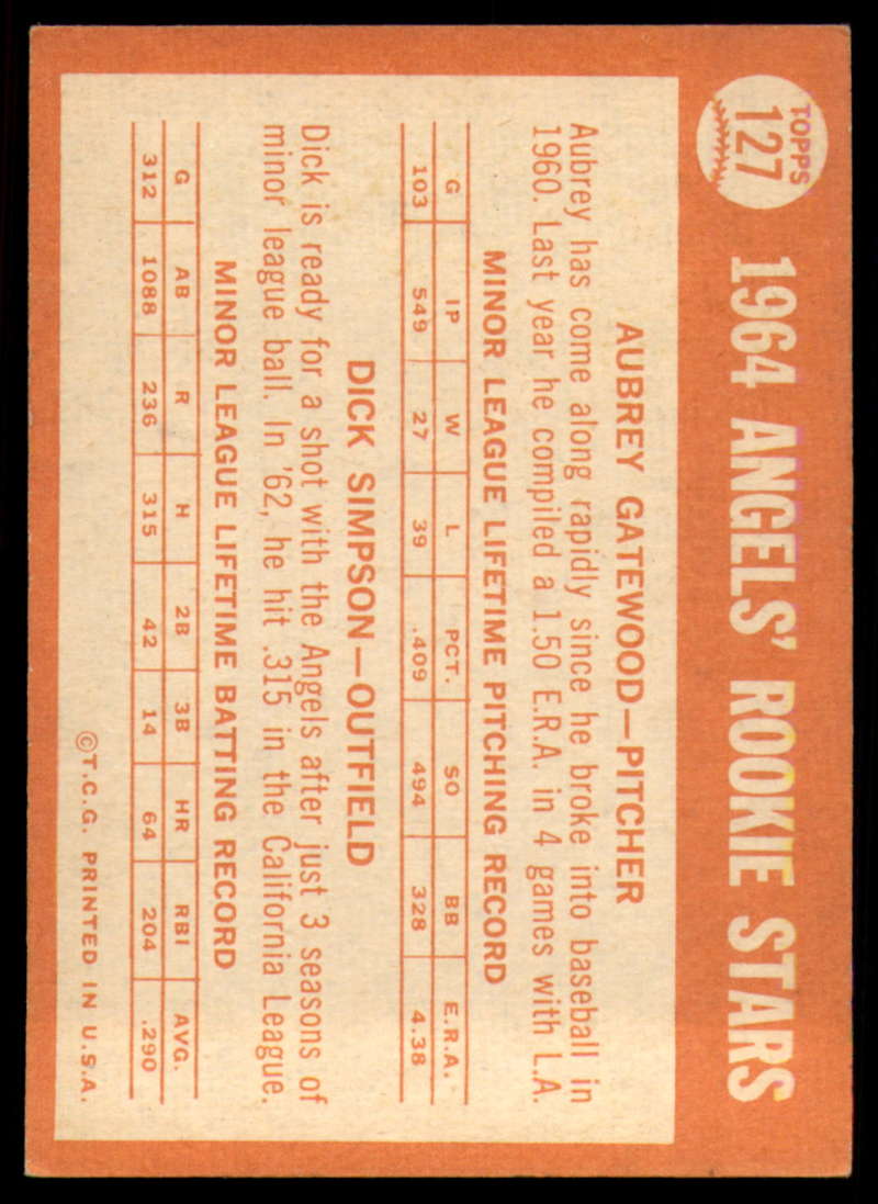 1964 Topps Baseball #3 - #130 - Complete your set - Pick your card - Picture 459 of 465