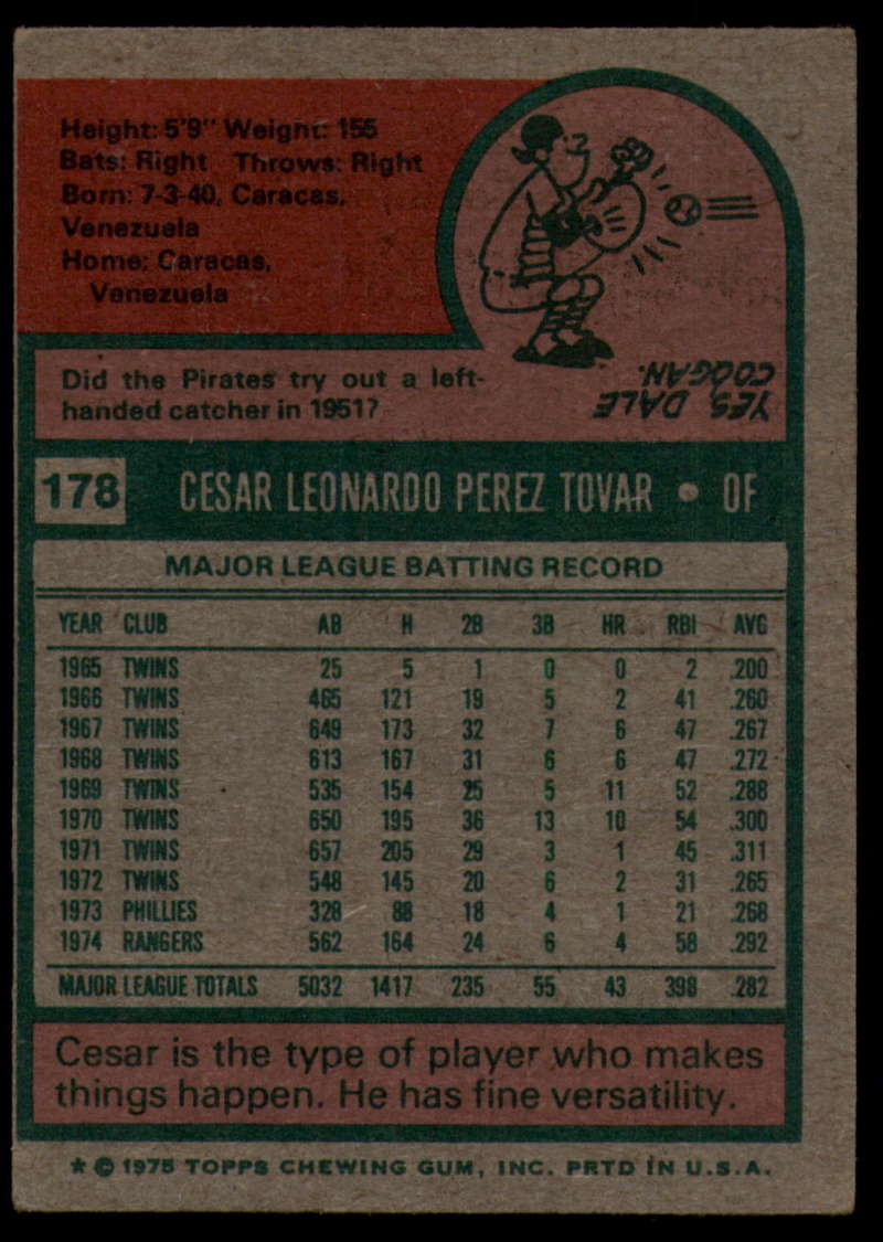 1975 Topps Baseball #166 - #259 - Complete your set - Pick your card - Picture 101 of 451