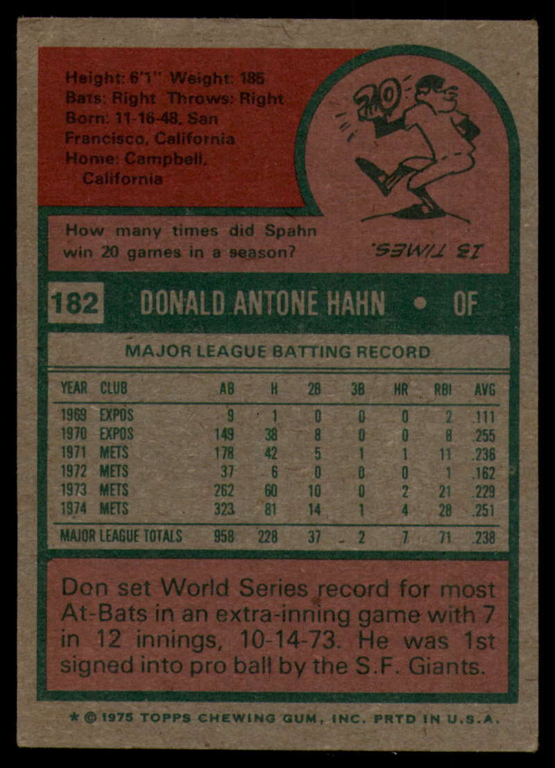 1975 Topps Baseball #166 - #259 - Complete your set - Pick your card - Picture 133 of 451