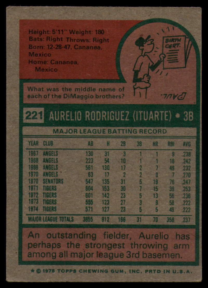 1975 Topps Baseball #166 - #259 - Complete your set - Pick your card - Picture 255 of 451