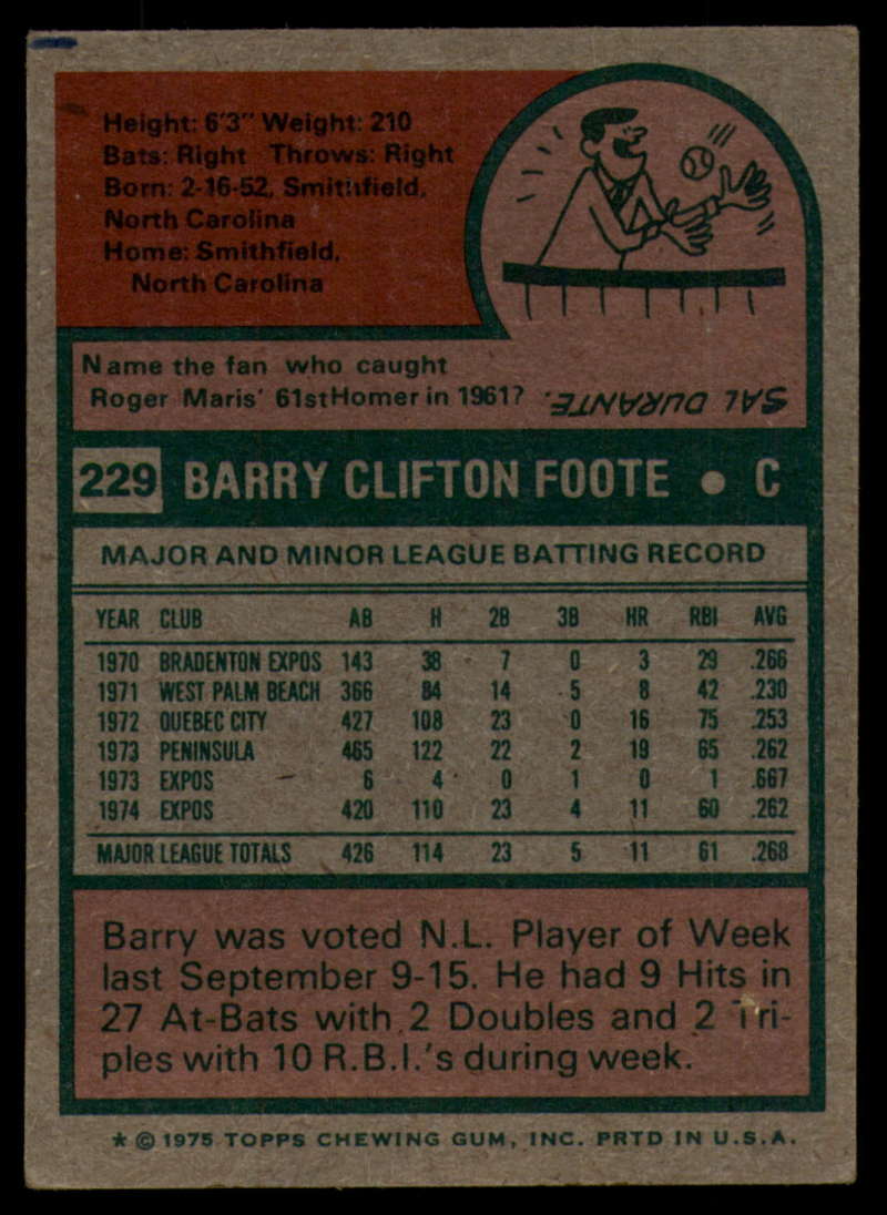 1975 Topps Baseball #166 - #259 - Complete your set - Pick your card - Picture 295 of 451