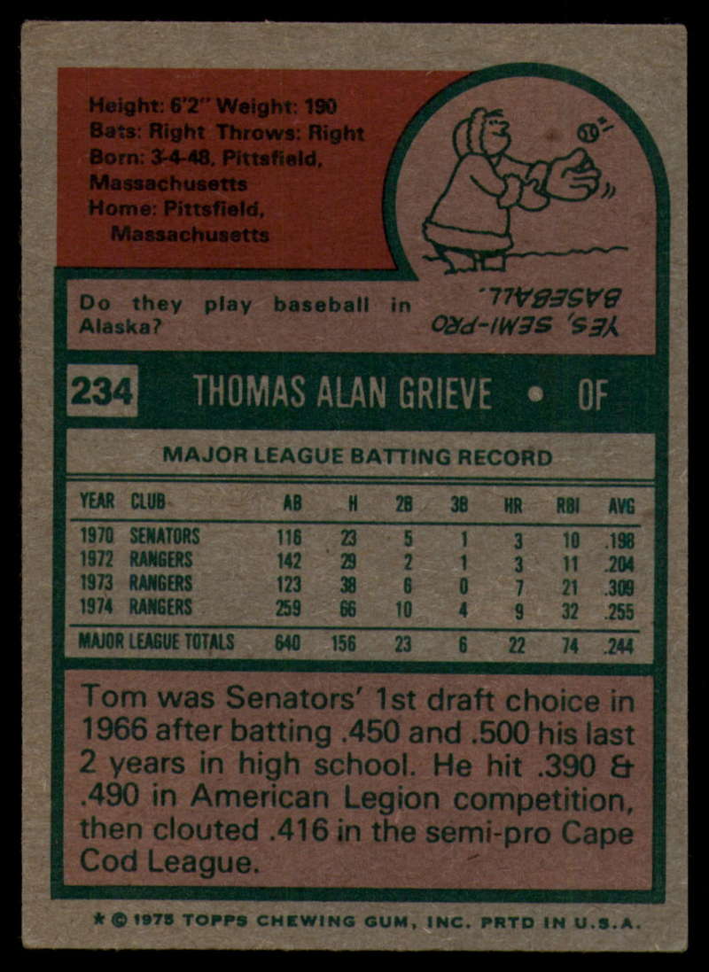 1975 Topps Baseball #166 - #259 - Complete your set - Pick your card - Picture 321 of 451