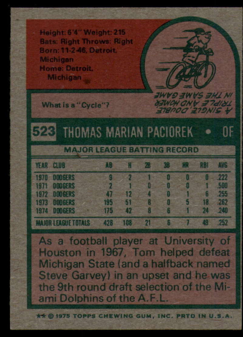 1975 Topps Baseball #516 - #585 - Complete your set - Pick your card - Picture 49 of 489