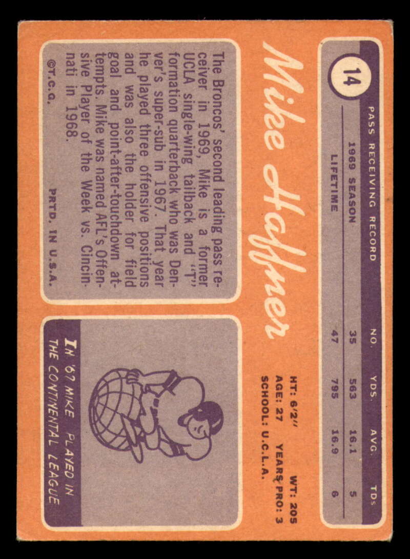 1970 Topps Football #1 to #89 - Complete your set - Pick your card - Picture 79 of 475