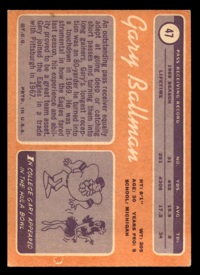 1970 Topps Football #1 to #89 - Complete your set - Pick your card - Picture 273 of 475