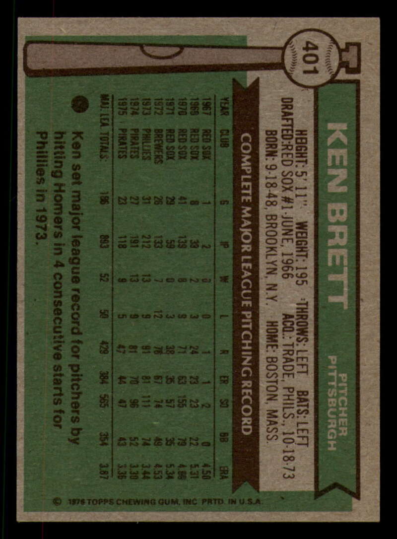 1976 Topps Baseball #391 to #450 - Complete your set - Pick your card - Picture 89 of 465