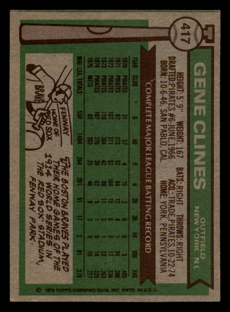 1976 Topps Baseball #391 to #450 - Complete your set - Pick your card - Picture 217 of 465