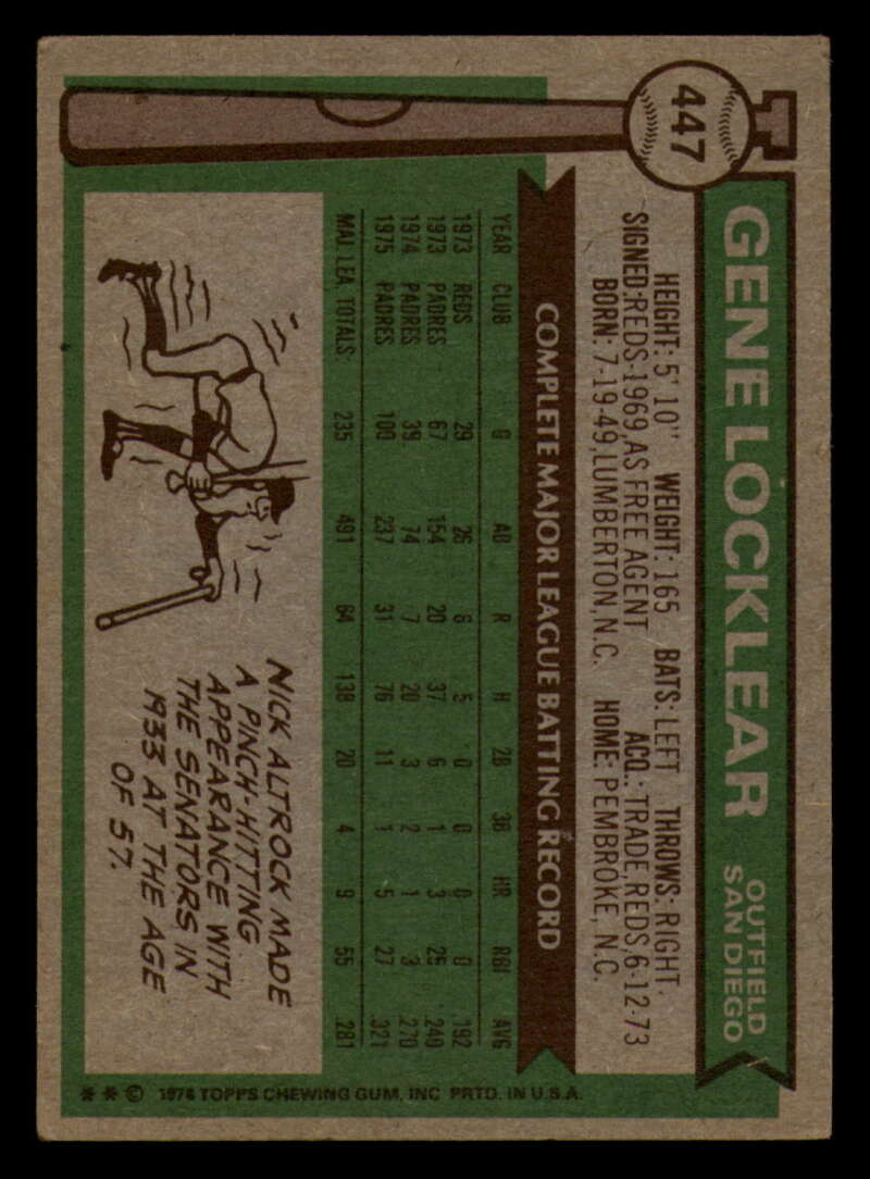 1976 Topps Baseball #391 to #450 - Complete your set - Pick your card - Picture 437 of 465