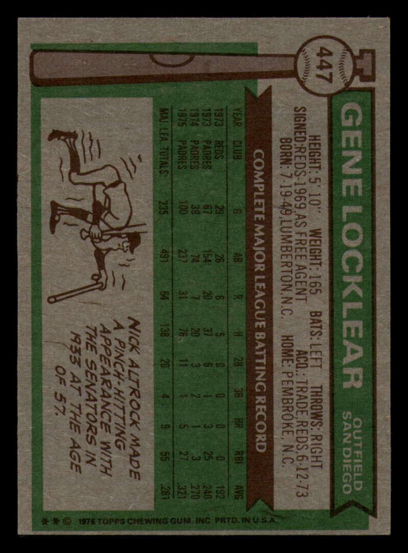 1976 Topps Baseball #391 to #450 - Complete your set - Pick your card - Picture 431 of 465