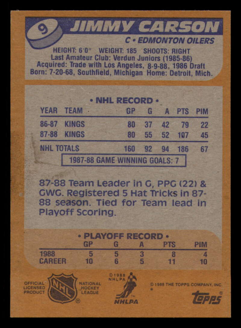 1988-89 Topps Hockey - #2 - #100 - Complete your set - Pick your card - Picture 39 of 433