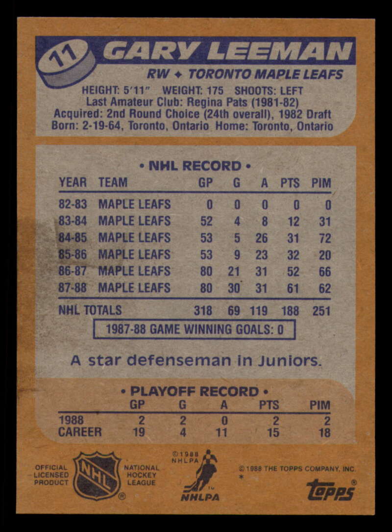 1988-89 Topps Hockey - #2 - #100 - Complete your set - Pick your card - Picture 49 of 433