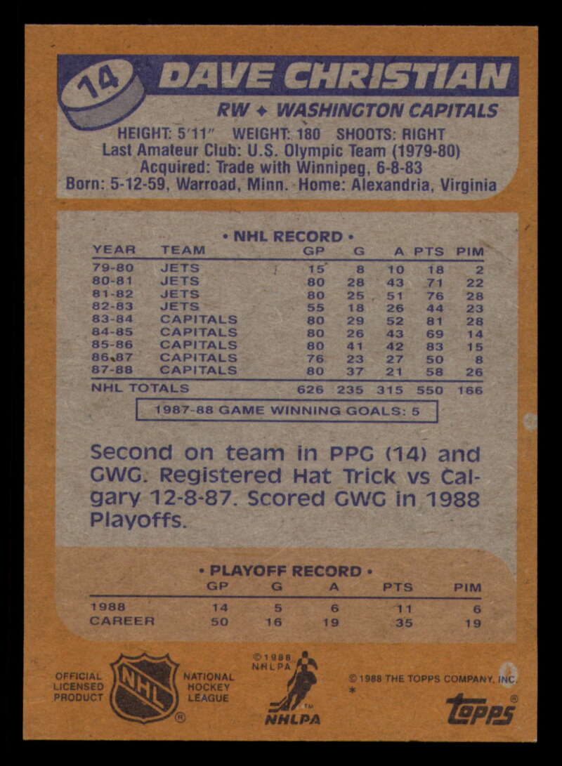 1988-89 Topps Hockey - #2 - #100 - Complete your set - Pick your card - Picture 59 of 433