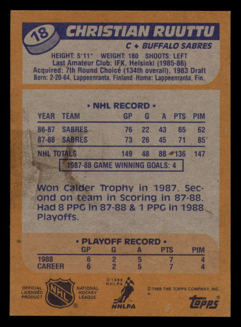 1988-89 Topps Hockey - #2 - #100 - Complete your set - Pick your card - Picture 89 of 433