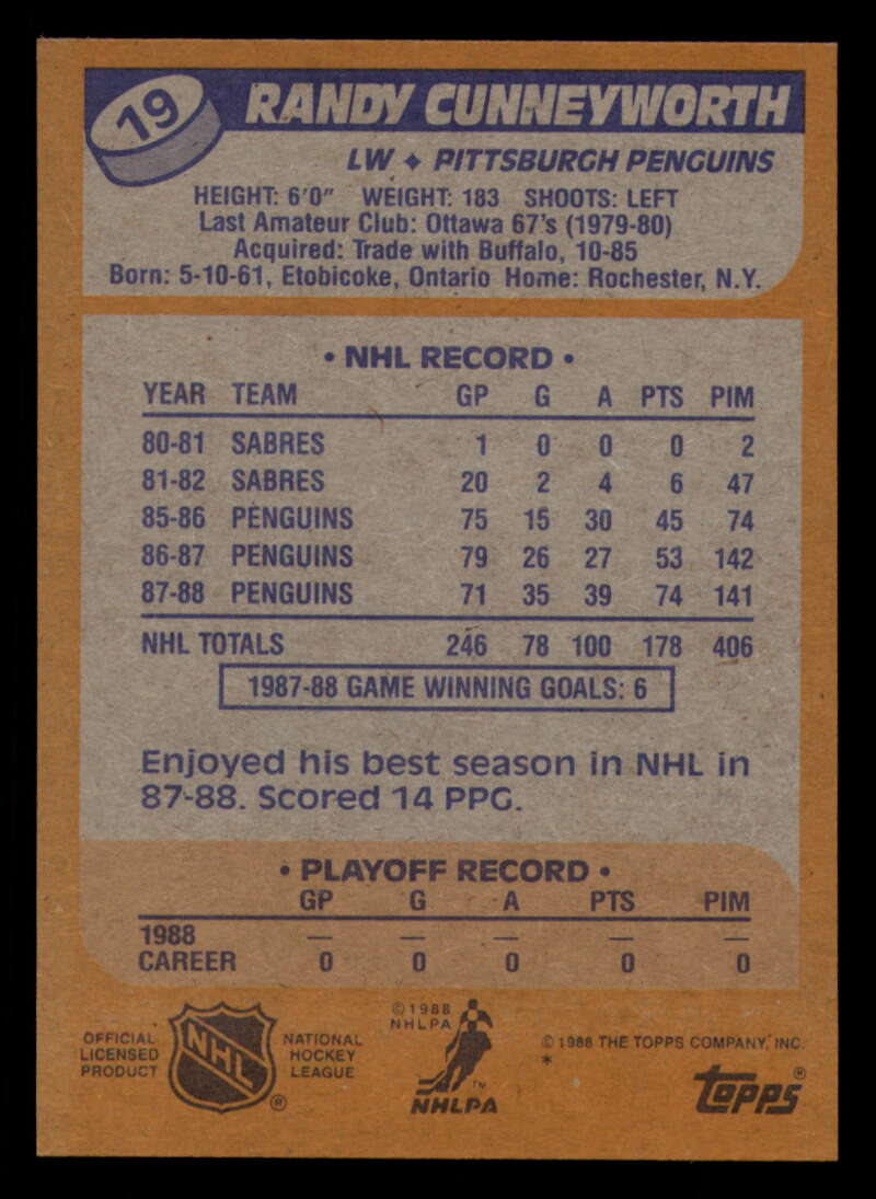 1988-89 Topps Hockey - #2 - #100 - Complete your set - Pick your card - Picture 97 of 433