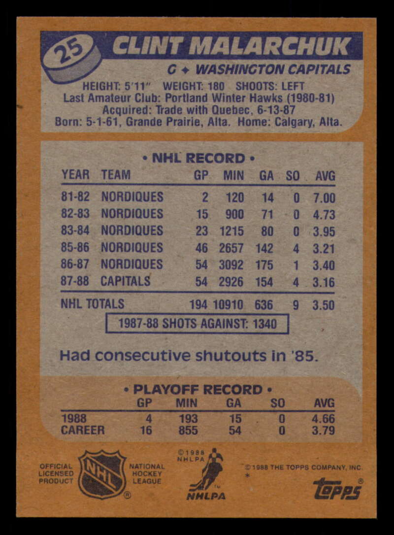 1988-89 Topps Hockey - #2 - #100 - Complete your set - Pick your card - Picture 125 of 433