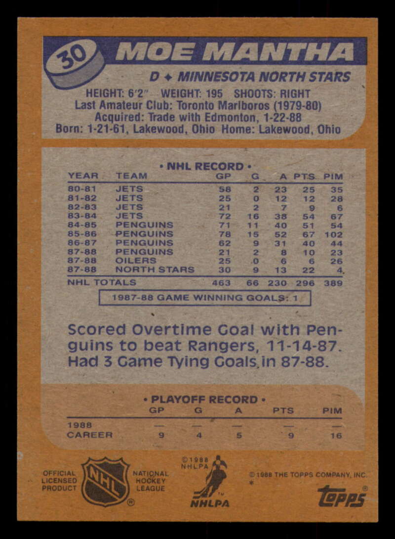 1988-89 Topps Hockey - #2 - #100 - Complete your set - Pick your card - Picture 143 of 433