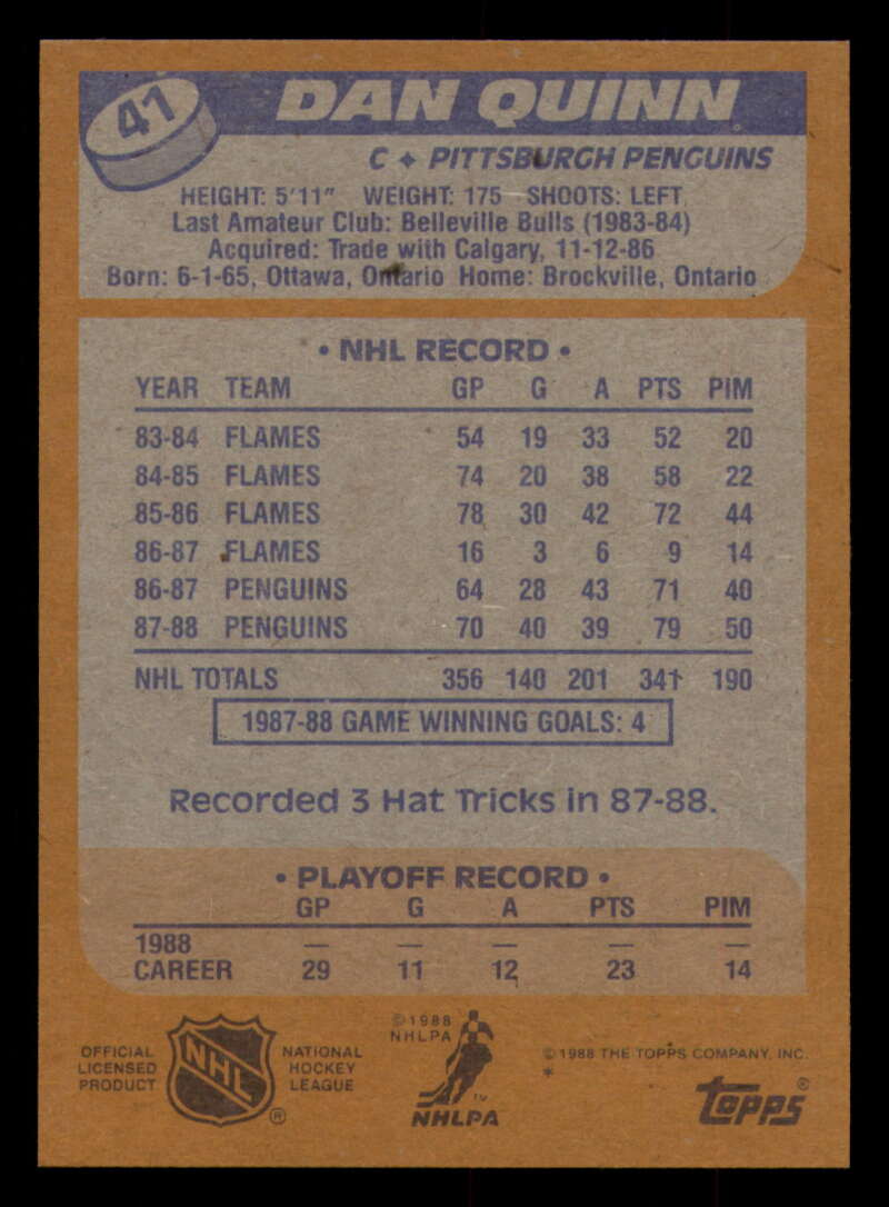 1988-89 Topps Hockey - #2 - #100 - Complete your set - Pick your card - Picture 187 of 433