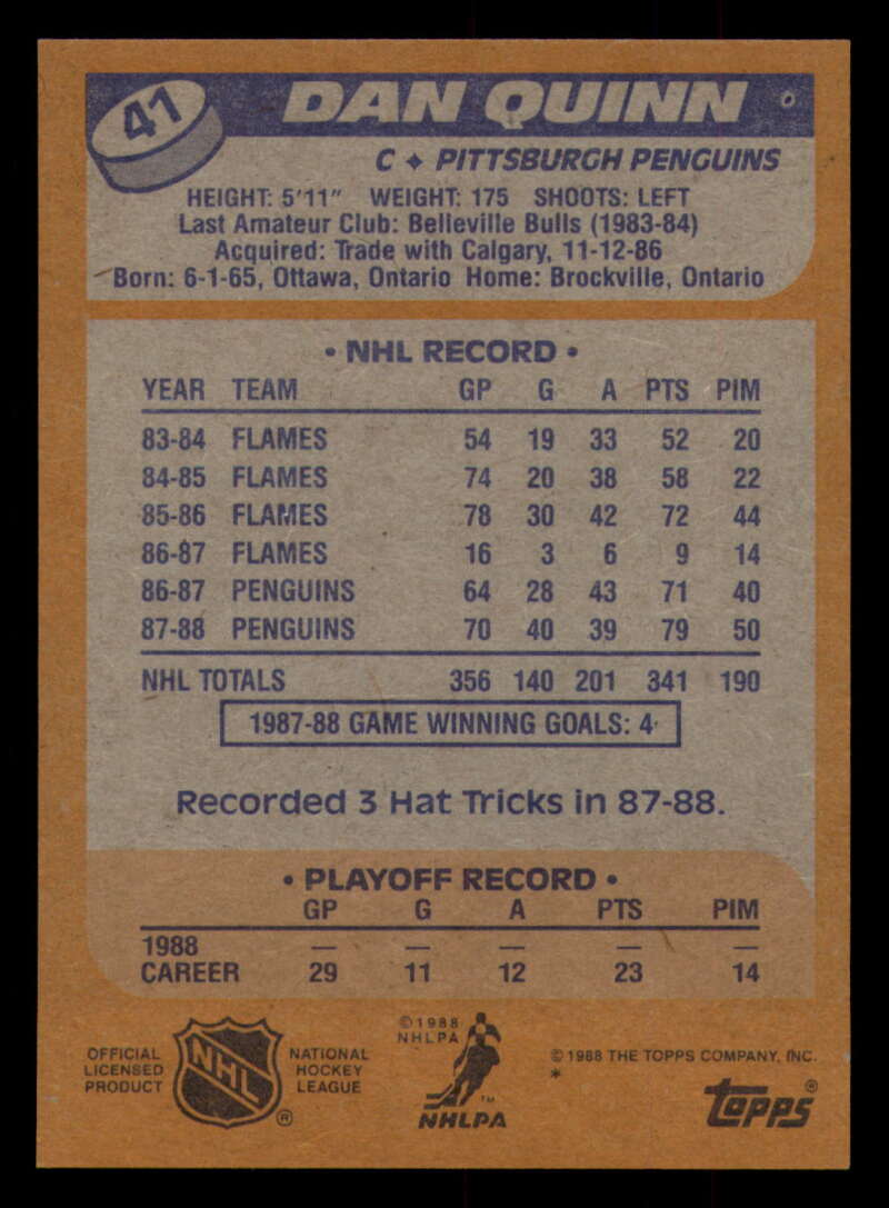 1988-89 Topps Hockey - #2 - #100 - Complete your set - Pick your card - Picture 185 of 433