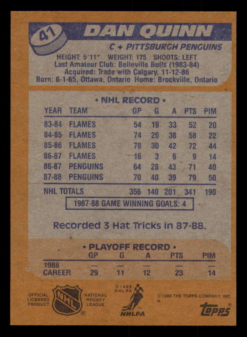 1988-89 Topps Hockey - #2 - #100 - Complete your set - Pick your card - Picture 189 of 433