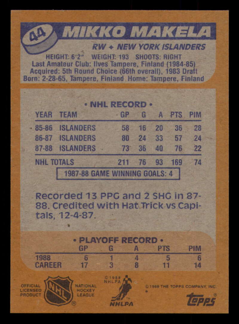 1988-89 Topps Hockey - #2 - #100 - Complete your set - Pick your card - Picture 205 of 433