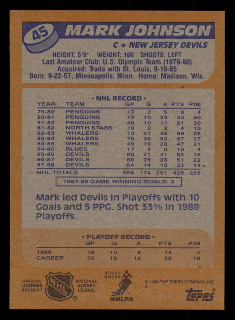 1988-89 Topps Hockey - #2 - #100 - Complete your set - Pick your card - Picture 211 of 433