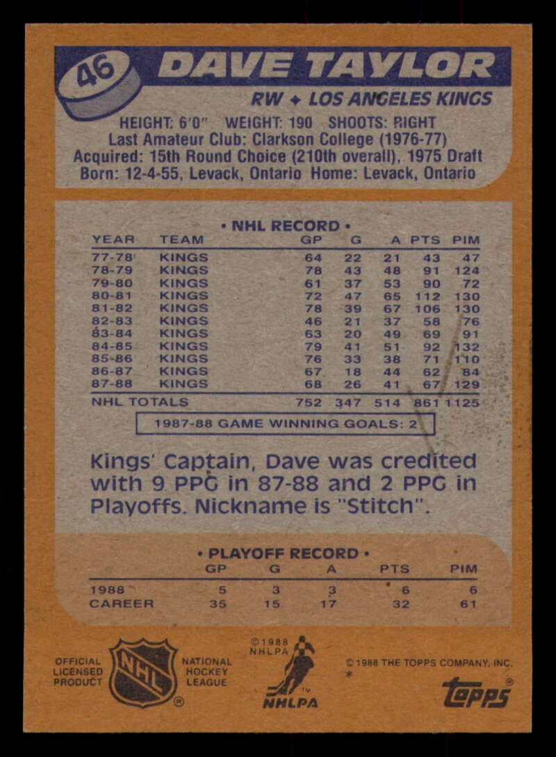 1988-89 Topps Hockey - #2 - #100 - Complete your set - Pick your card - Picture 215 of 433