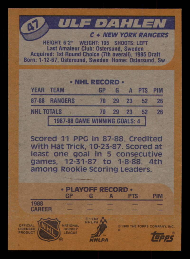 1988-89 Topps Hockey - #2 - #100 - Complete your set - Pick your card - Picture 221 of 433