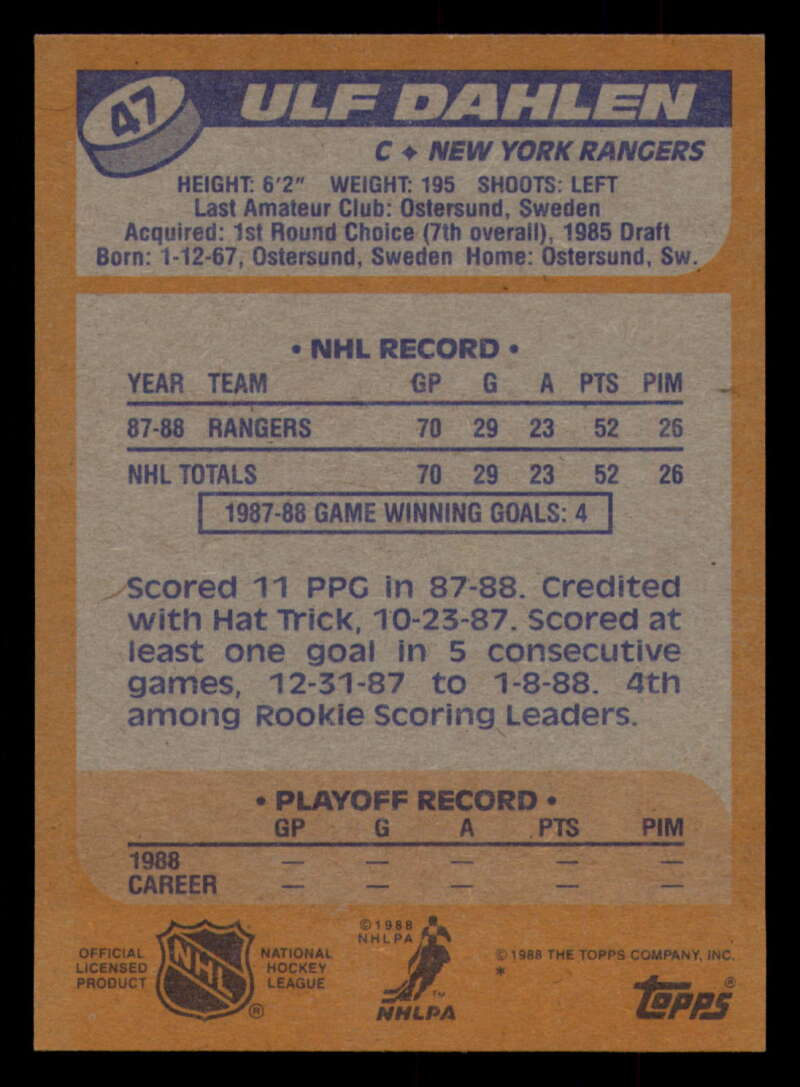 1988-89 Topps Hockey - #2 - #100 - Complete your set - Pick your card - Picture 219 of 433