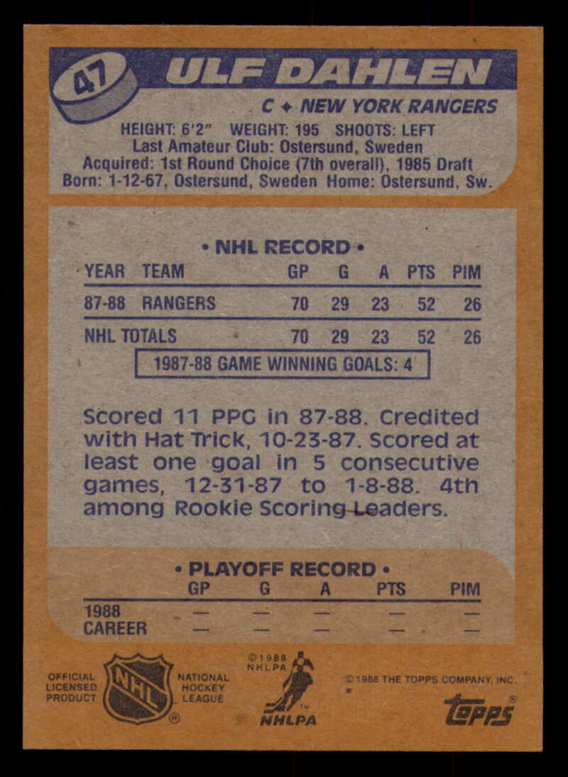 1988-89 Topps Hockey - #2 - #100 - Complete your set - Pick your card - Picture 223 of 433