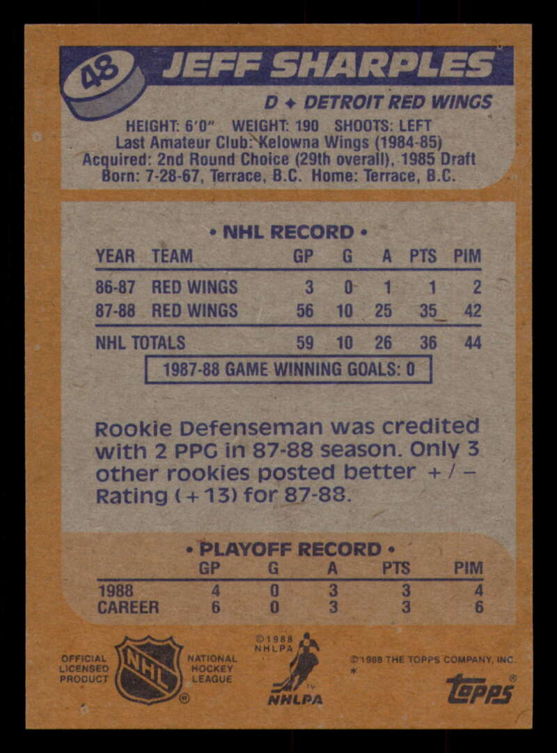 1988-89 Topps Hockey - #2 - #100 - Complete your set - Pick your card - Picture 225 of 433