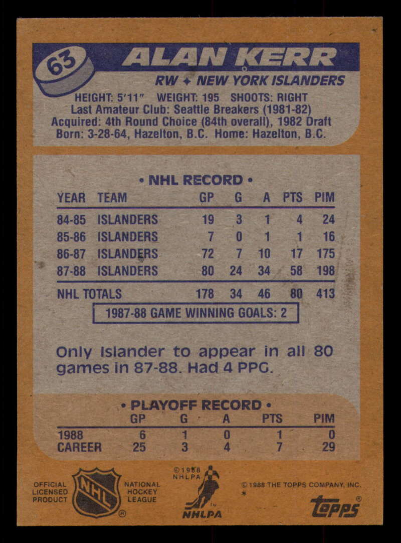 1988-89 Topps Hockey - #2 - #100 - Complete your set - Pick your card - Picture 269 of 433